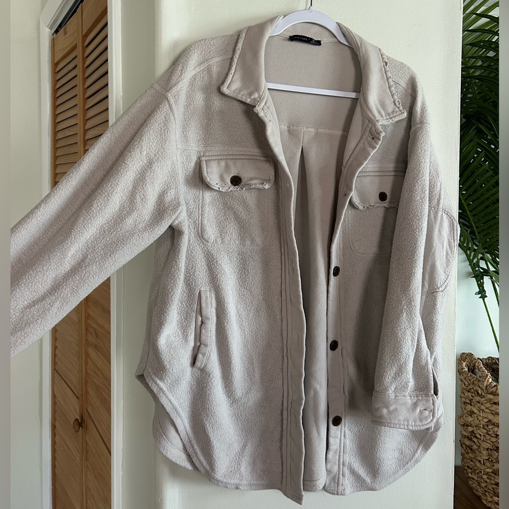 Cotton shacket